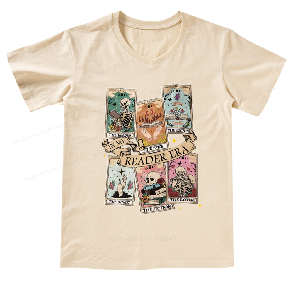 Pagewings Book Lover Gift, Bookish Gift V-neck T-shirt