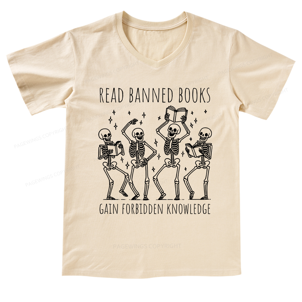 Pagewings Reading Books Tee Book Lover V-neck T-shirt