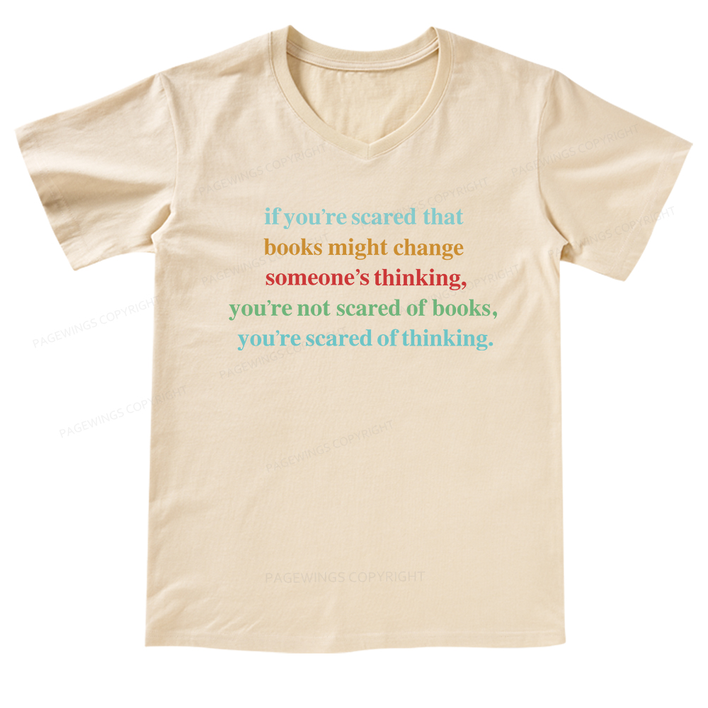 Pagewings Censorship Social Justice V-neck T-shirt 