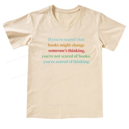Pagewings Censorship Social Justice V-neck T-shirt 