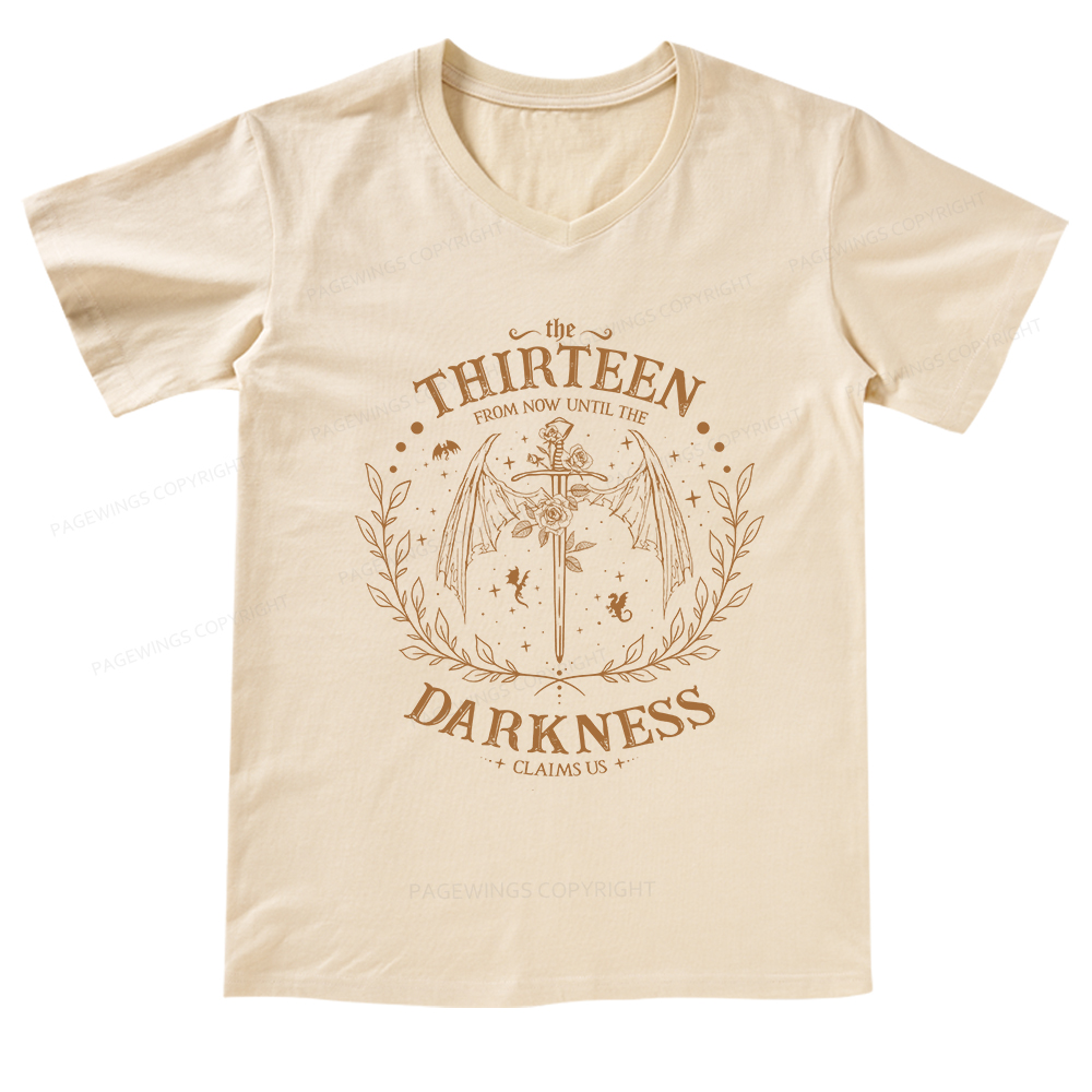 Pagewings The Thirteen Throne Of Glass V-neck T-shirt