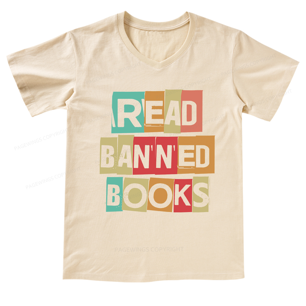 [Copy]Pagewings Support Your Local Library Adult V-neck T-shirt 