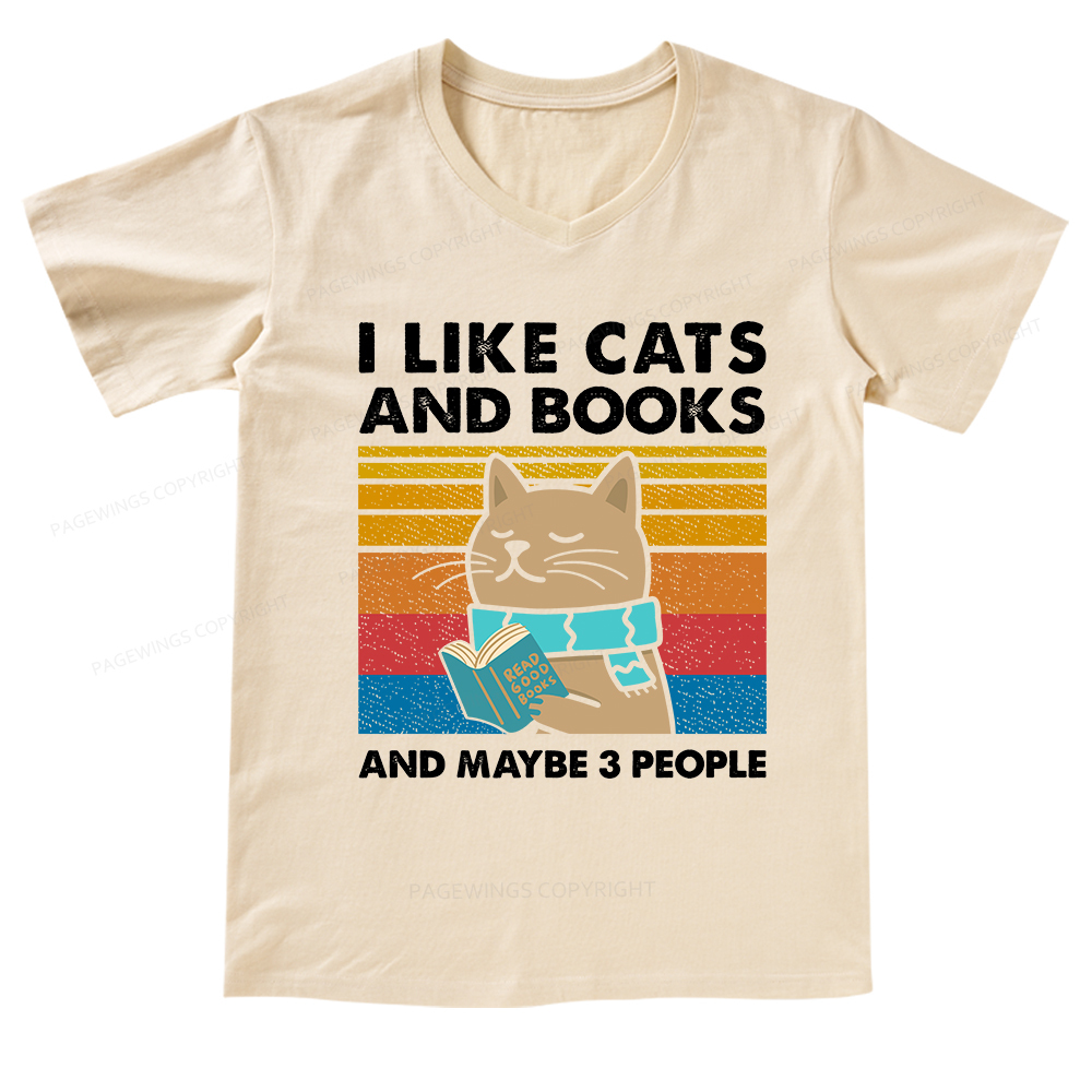 [Copy]Pagewings Shamrock Reading Books St Patricks Day V-neck T-shirt