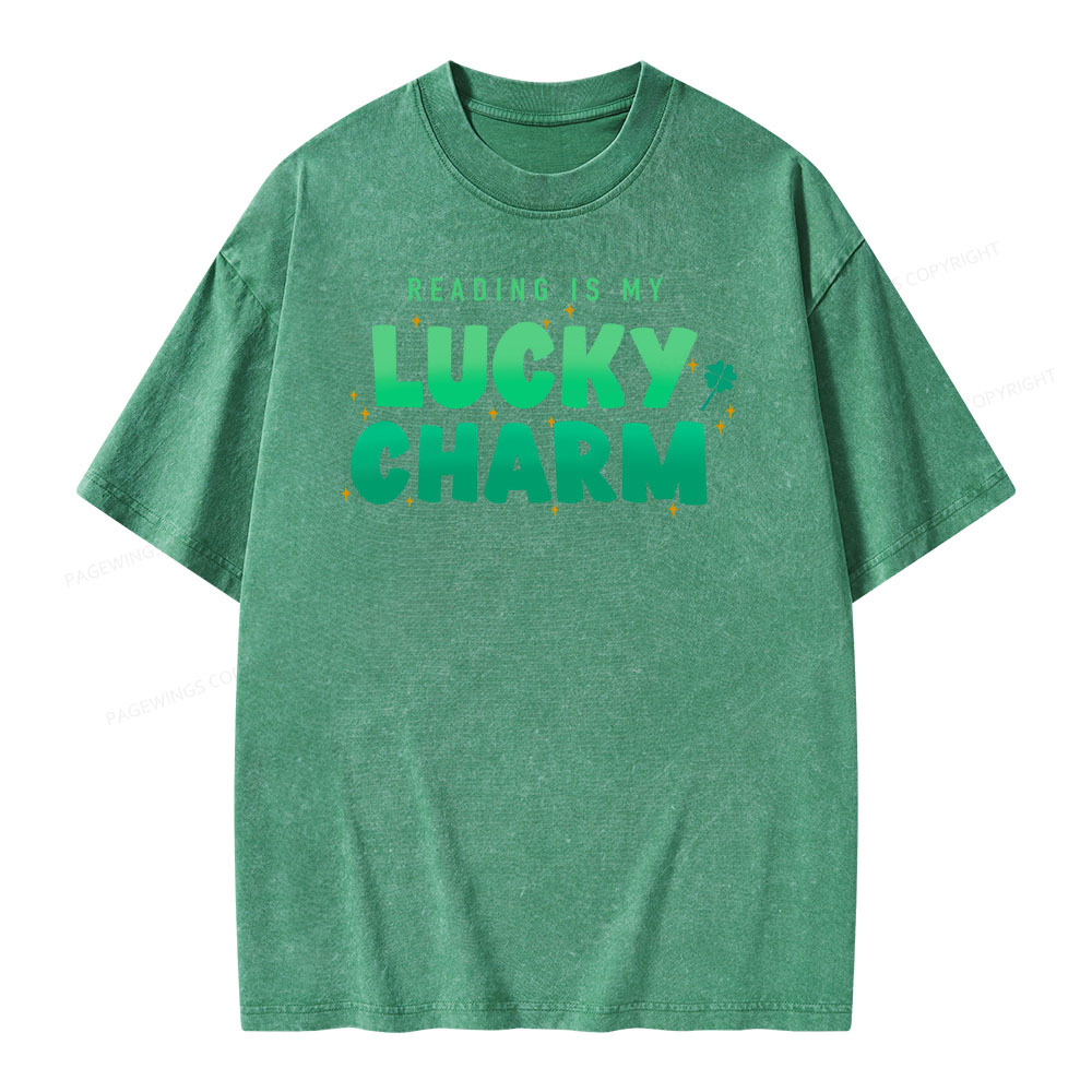 Pagewings Lucky Charm Shirt Unisex Washed T-shirt
