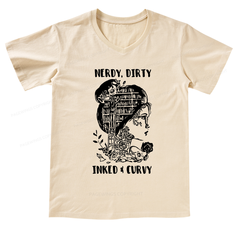 Pagewings A Well Read Woman Is A Dangerous Creature Shirt V-neck T-shirt