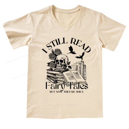 Pagewings Ift For Book Lovers, Fantasy Dragon V-neck T-shirt