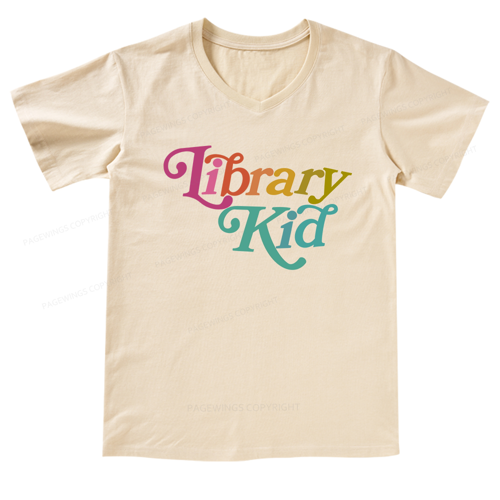 Pagewings Library Shirt Librarian Shirt V-neck T-shirt