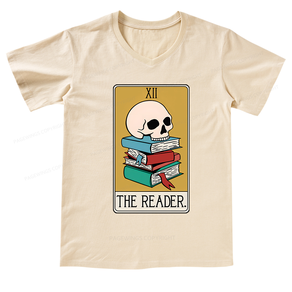 Pagewings Funny Tarot Shirt Tarot Card V-neck T-shirt