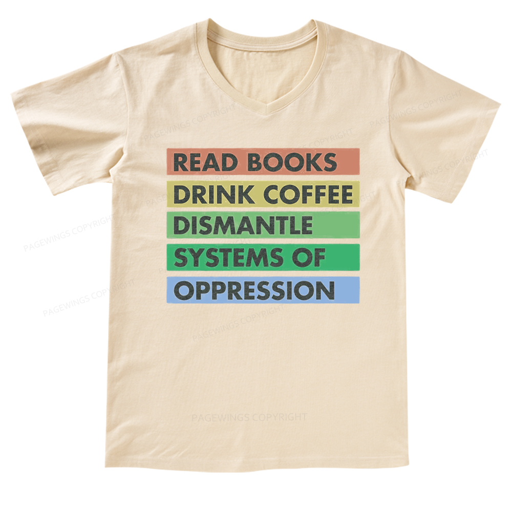 Pagewings Read Books T-Shirt V-neck T-shirt