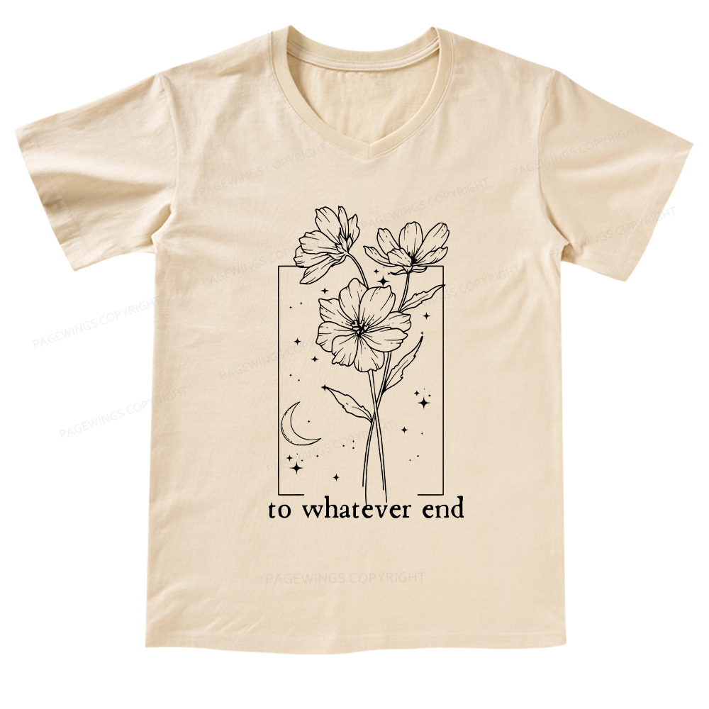 Pagewings Read Banned Books Stack V-neck T-shirt