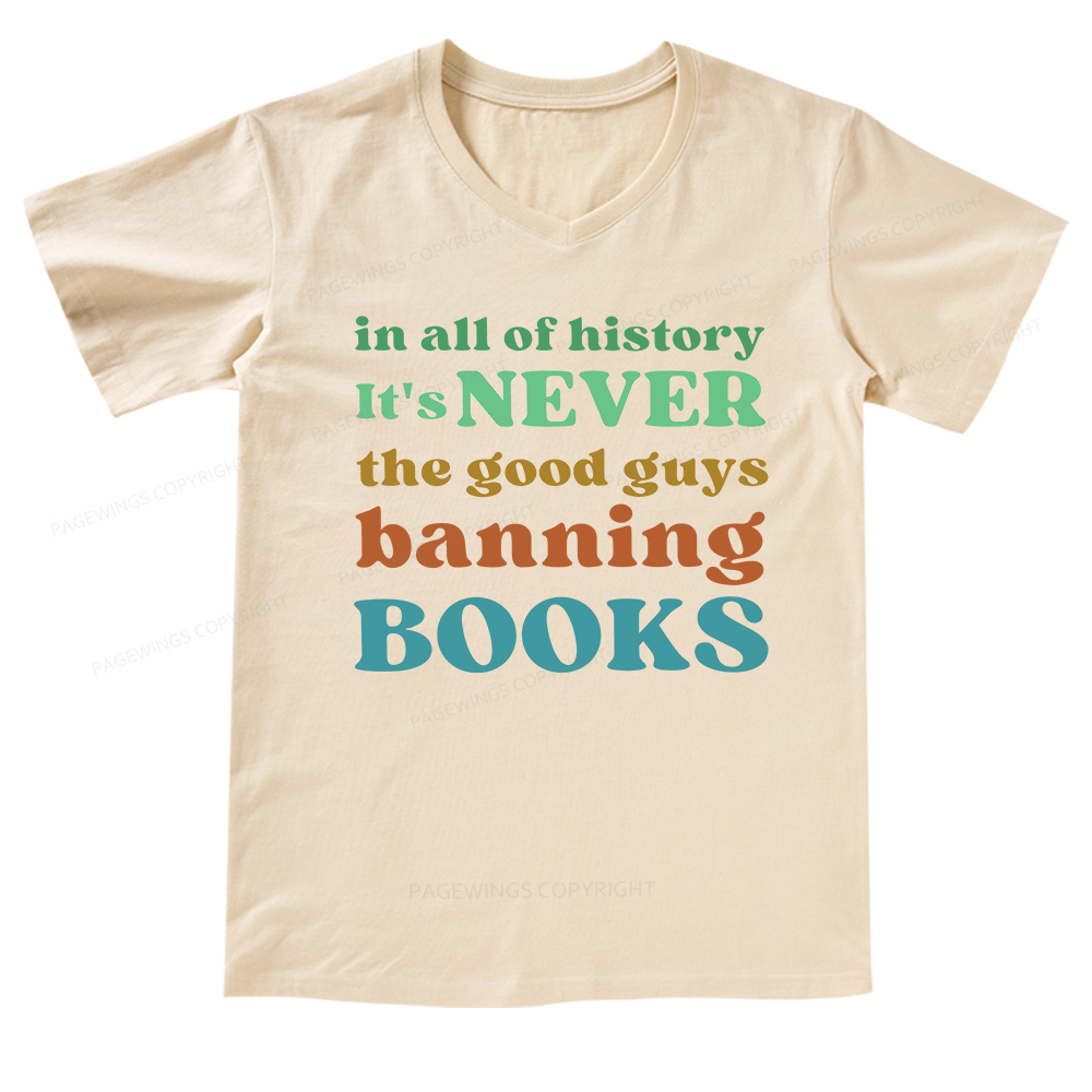 Pagewings Banned Books Shirt V-neck T-shirt