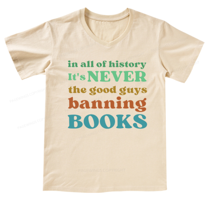 Pagewings Banned Books Shirt V-neck T-shirt