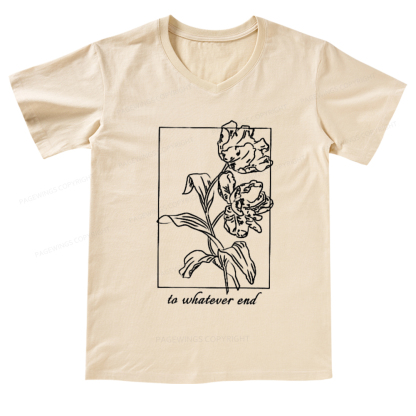 Pagewings To Whatever End t-shirt  V-neck T-shirt