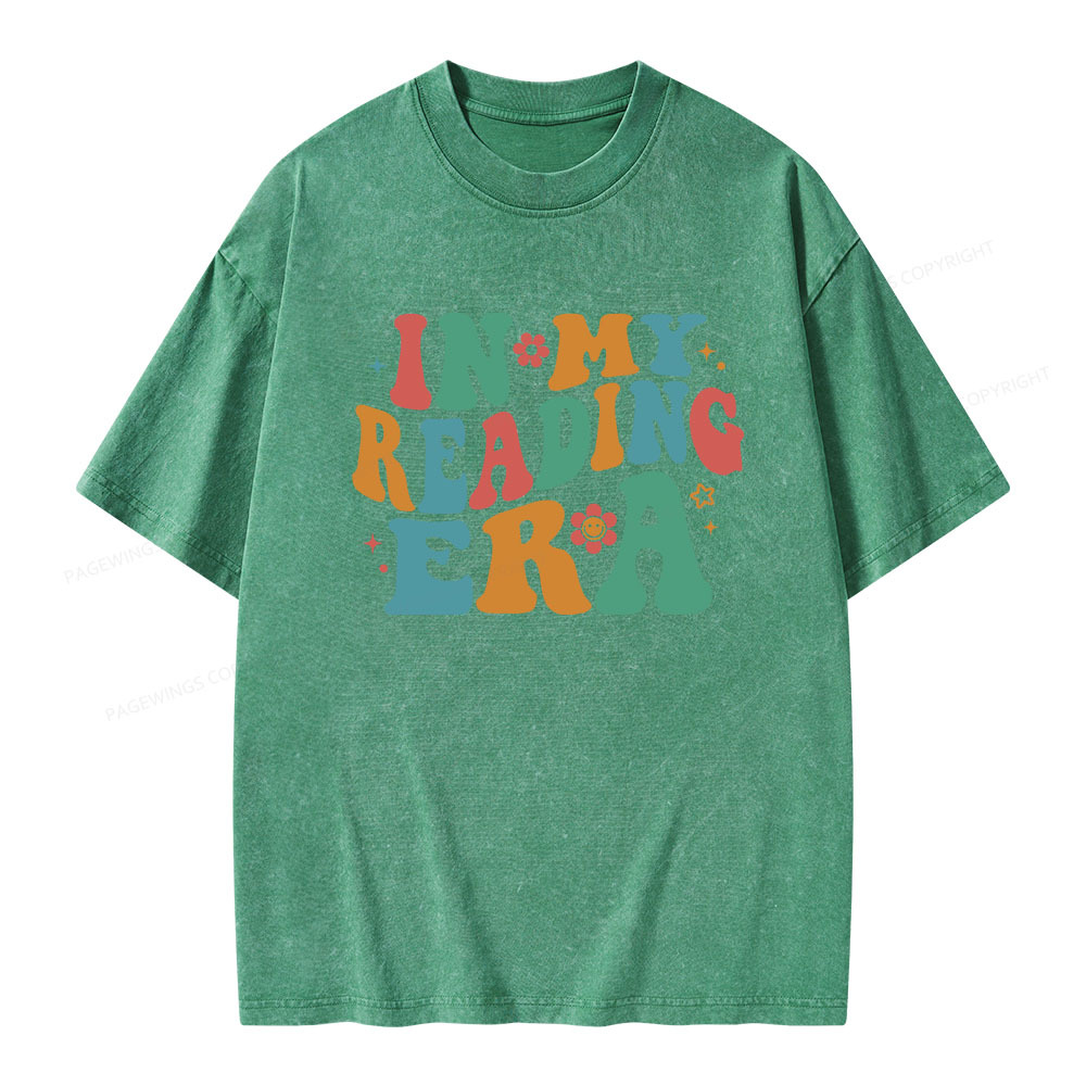 Pagewings In My Reading Era Unisex Washed T-shirt
