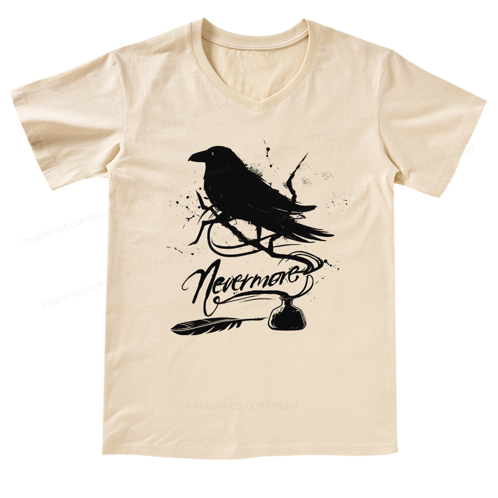 Pagewings Nevermore V-neck T-shirt