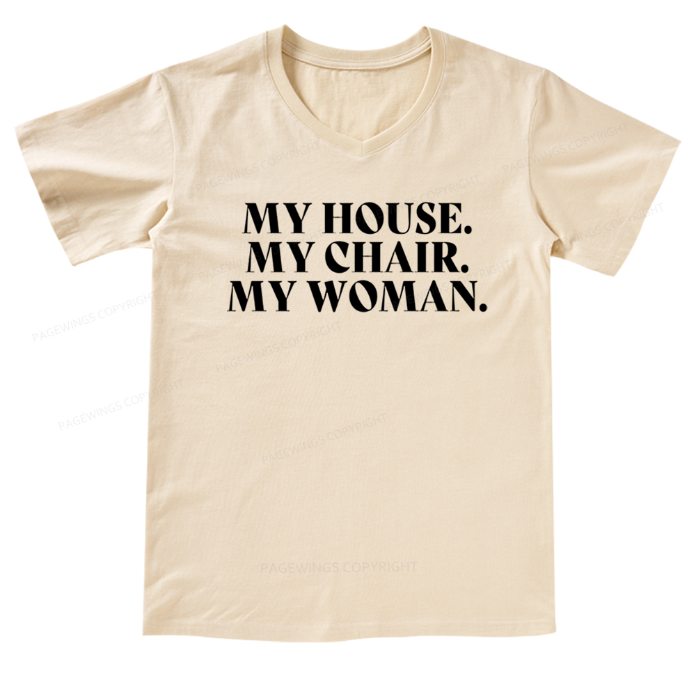 Pagewings My House Fourth Wing Classic T-Shirt V-neck T-shirt