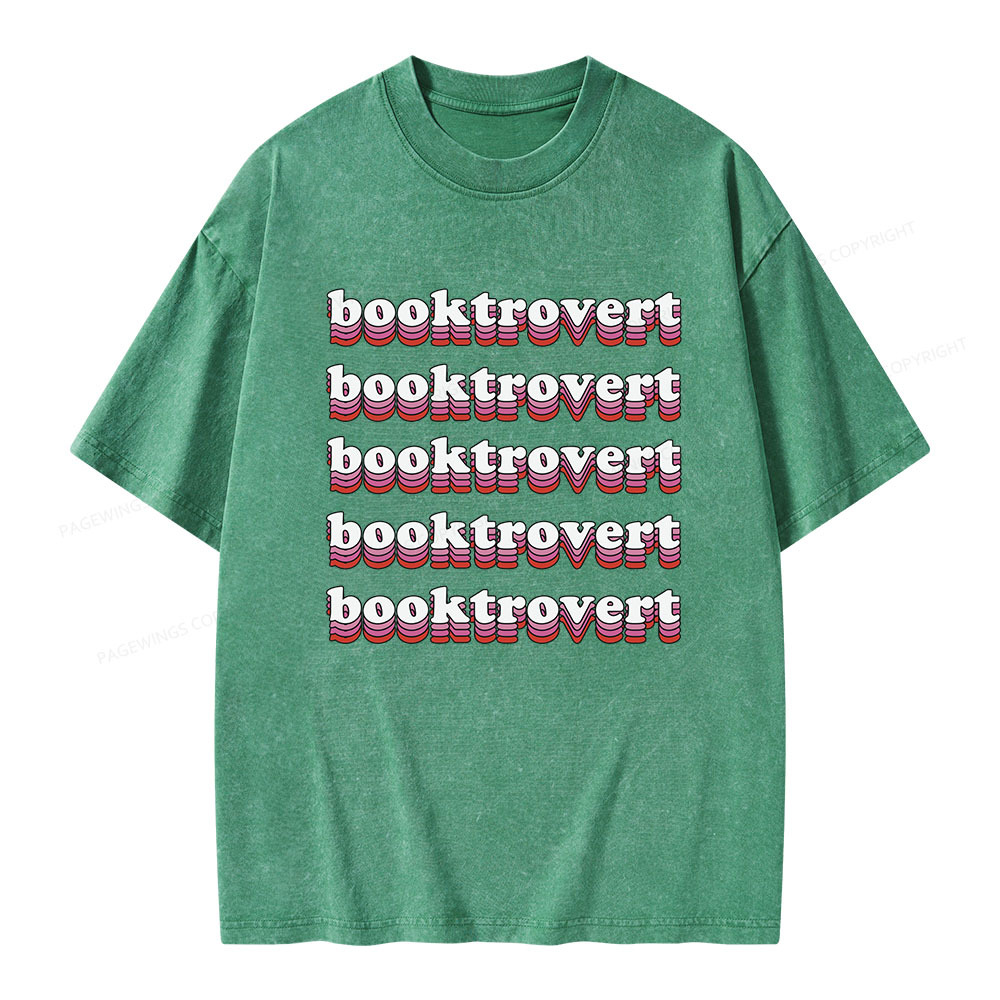 Pagewings Booktrovert Unisex Washed T-shirt