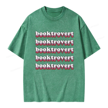 Pagewings Booktrovert Unisex Washed T-shirt