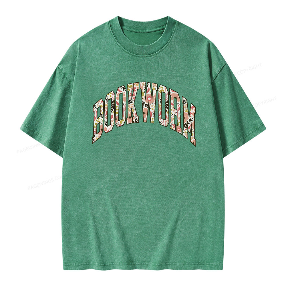 Pagewings Bookworm Unisex Washed T-shirt