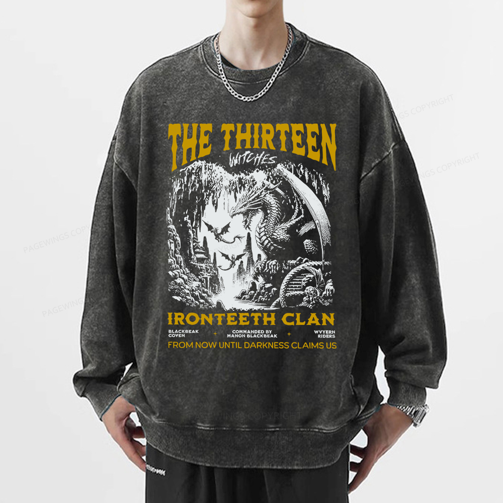 Pagewings The Thirteen Unisex Washed Sweatshirt