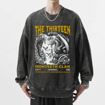 Pagewings The Thirteen Unisex Washed Sweatshirt