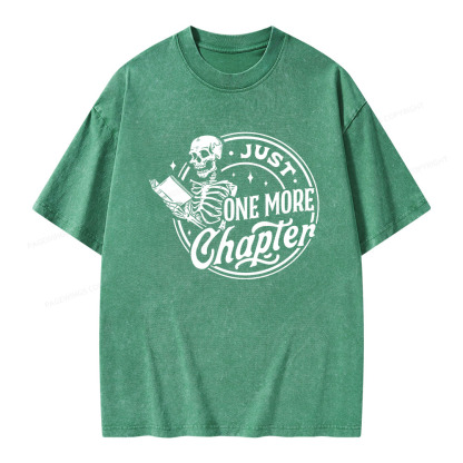 Pagewings Just One More Chapter Unisex Washed T-shirt