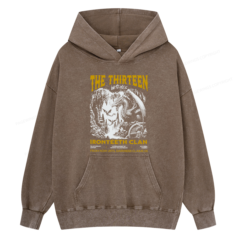 Pagewing Reading Rainbow Unisex Washed Hoodie
