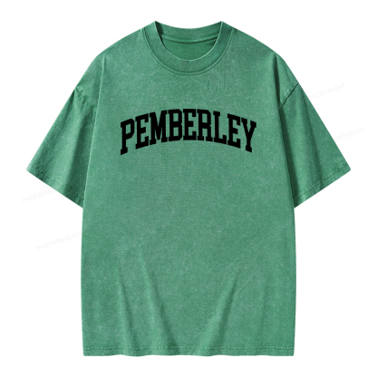 Pagewings Pride and Prejudice Pemberley Bookworm Unisex Washed T-shirt