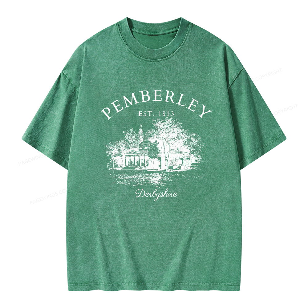 Pagewings Pride and Prejudice Unisex Washed T-shirt