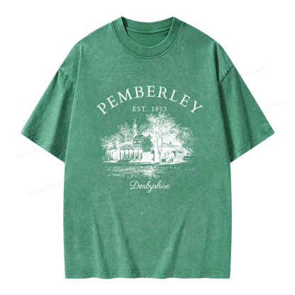 Pagewings Pride and Prejudice Unisex Washed T-shirt