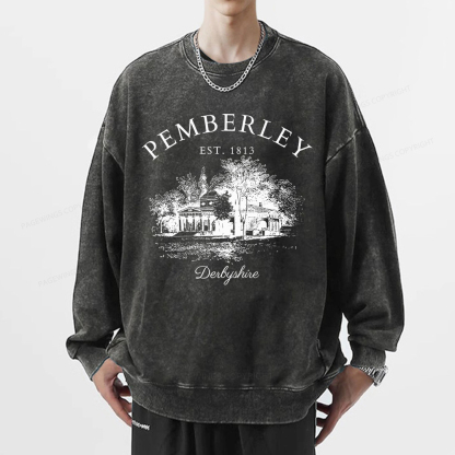Pagewings Pride and Prejudice Unisex Washed Sweatshirt