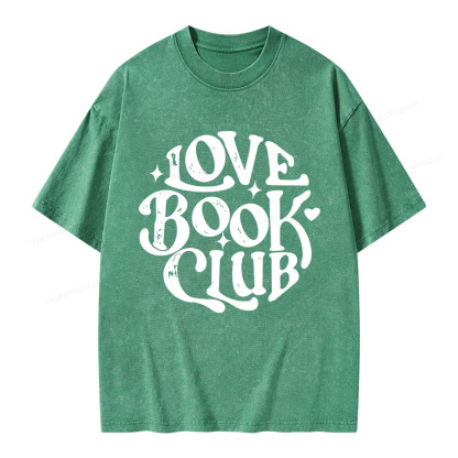 Pagewings Love Book Club Unisex Washed T-shirt