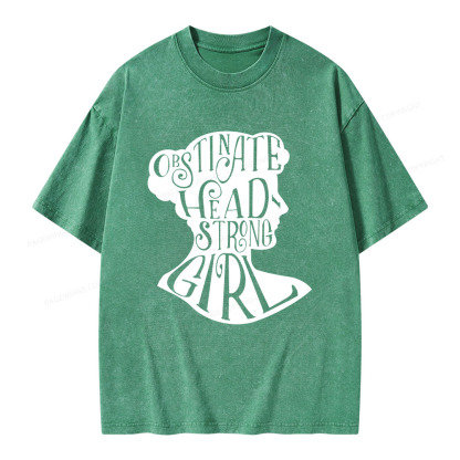 Pagewings Obstinate, Headstrong Girl  Unisex Washed T-shirt