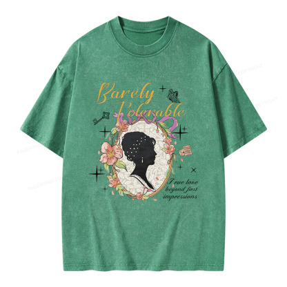 Pagewings True Love Beyond First Impressions Unisex Washed T-shirt