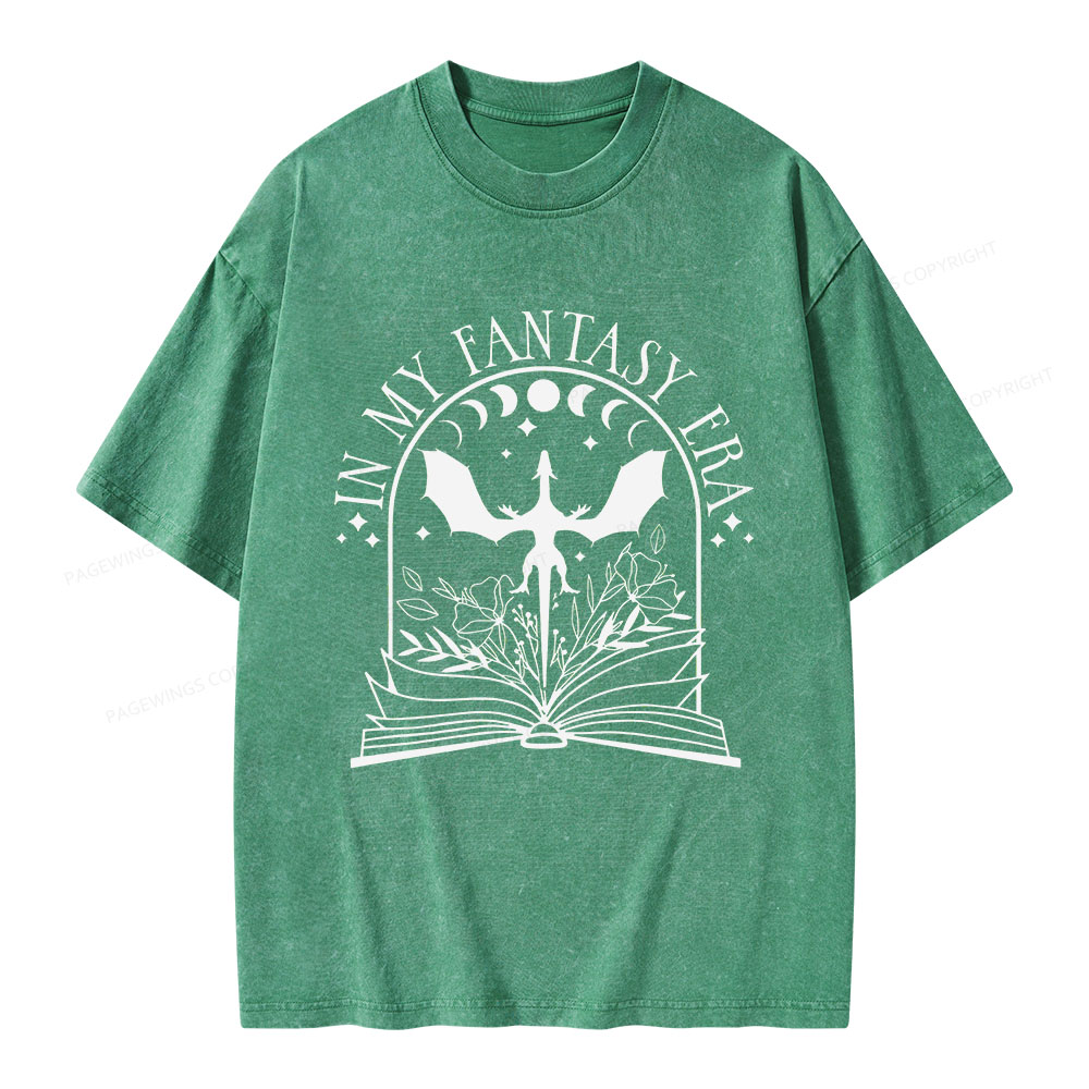 Pagewings In My Fantasy Era Unisex Washed T-shirt