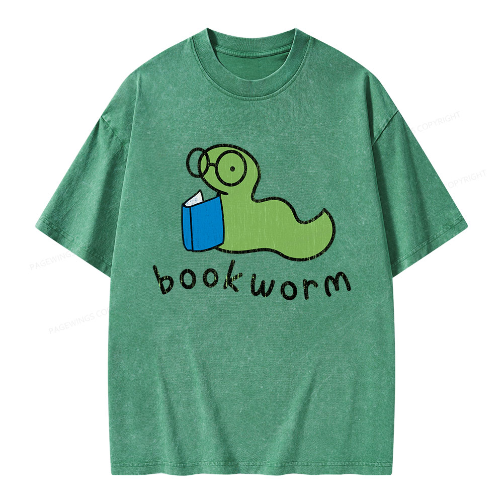 Pagewings Bookworm Unisex Washed T-shirt