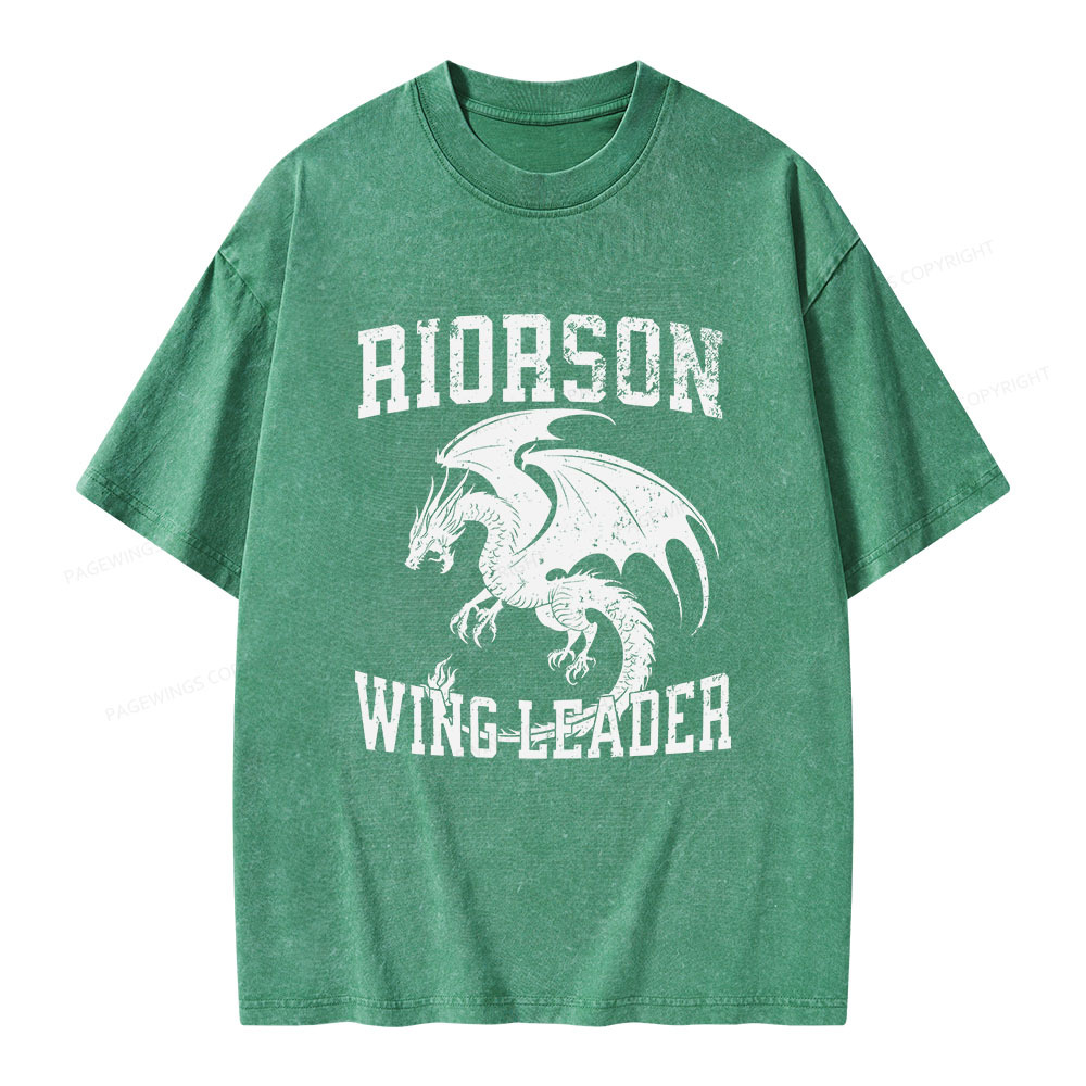 Pagewings Riorson Wing-Leader Unisex Washed T-shirt