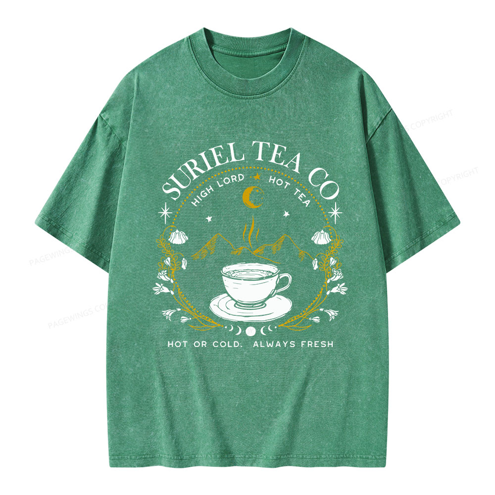 Pagewings Suriel Tea Co Unisex Washed T-shirt