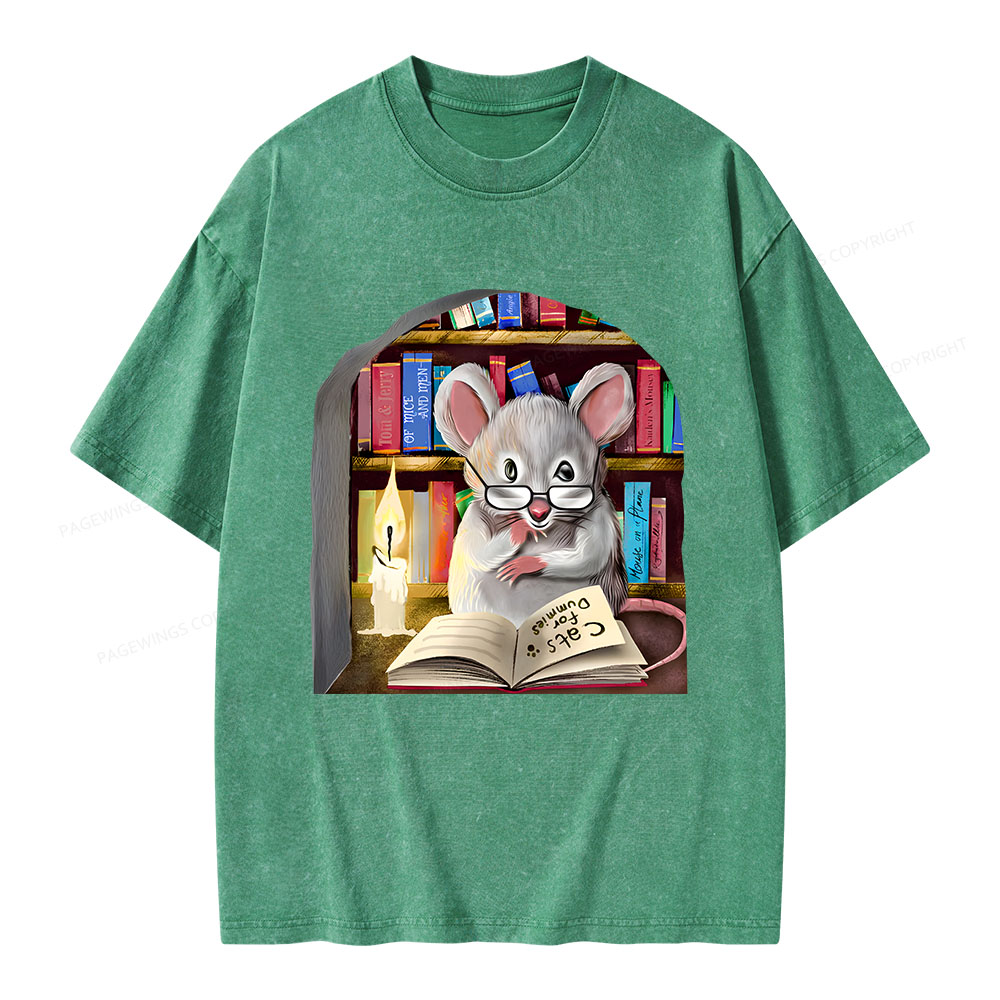 Pagewings Cats For Dummies Unisex Washed T-shirt