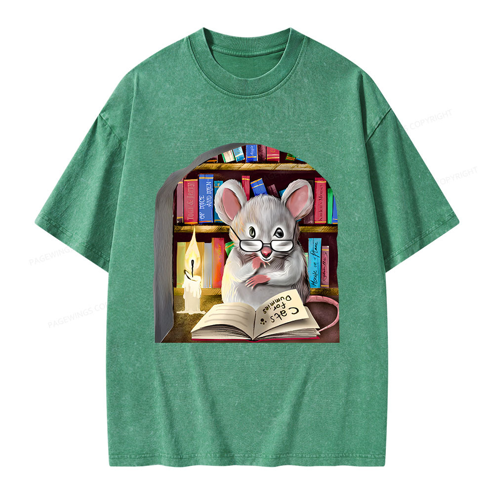 Pagewings Cats For Dummies Unisex Washed T-shirt