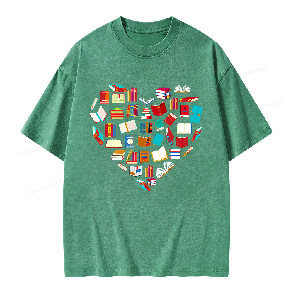 Pagewings Book Lover Unisex Washed T-shirt