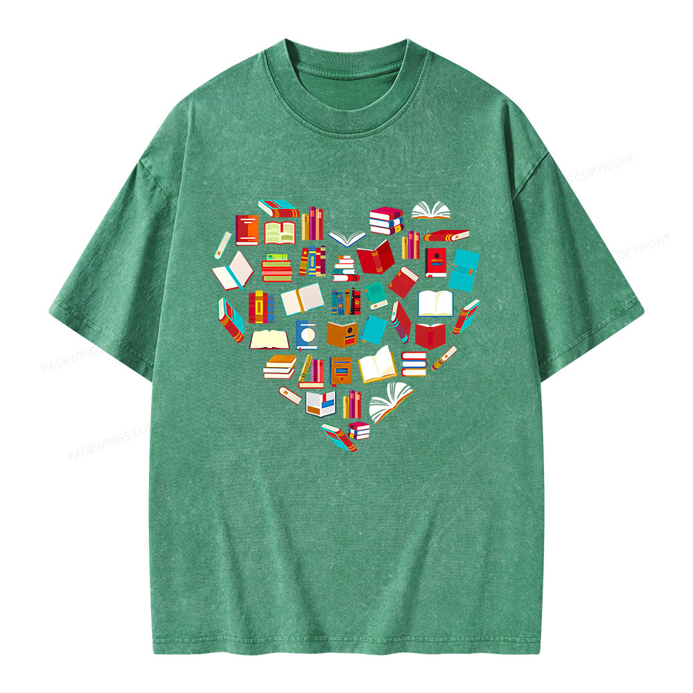 Pagewings Book Lover Unisex Washed T-shirt