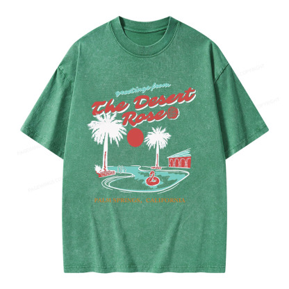 Pagewings The Desert Rose Unisex Washed T-shirt