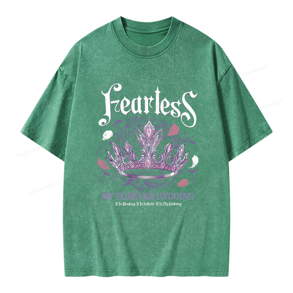 Pagewings Fearless Bookish Unisex Washed T-shirt