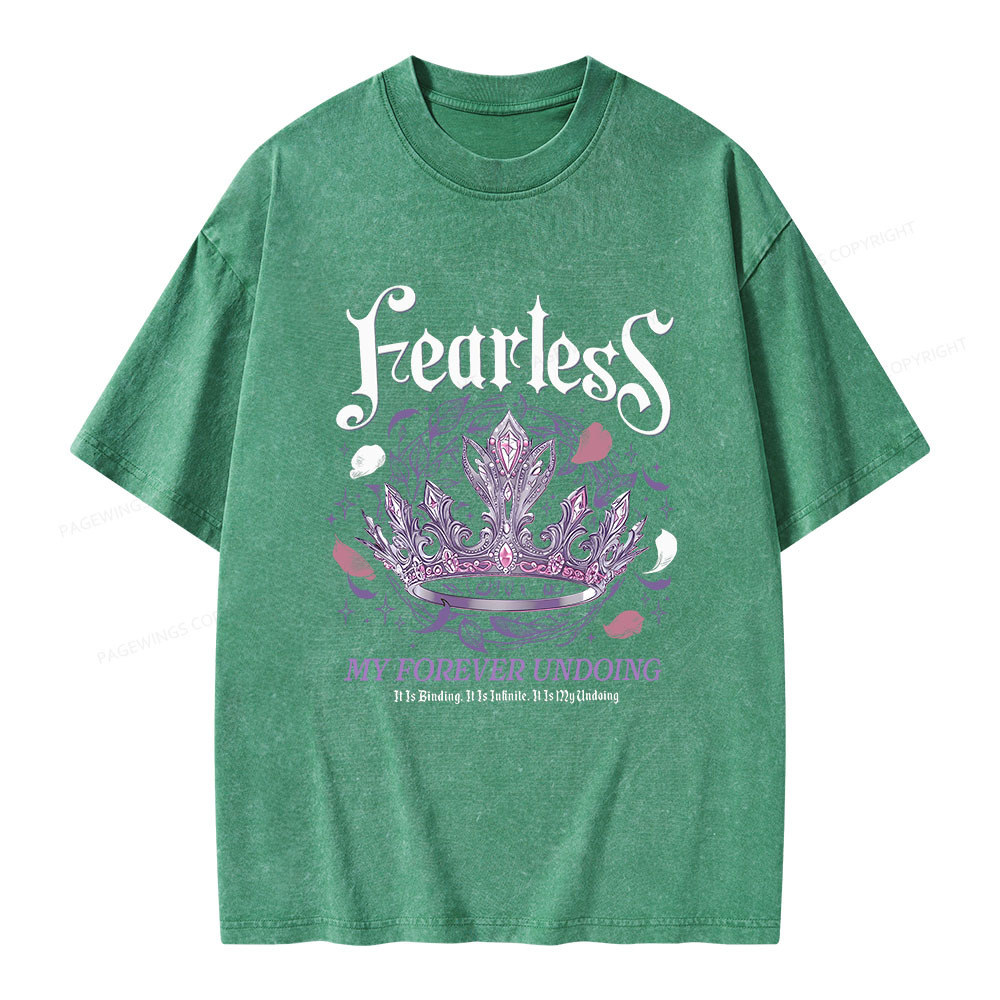 Pagewings Fearless Bookish Unisex Washed T-shirt