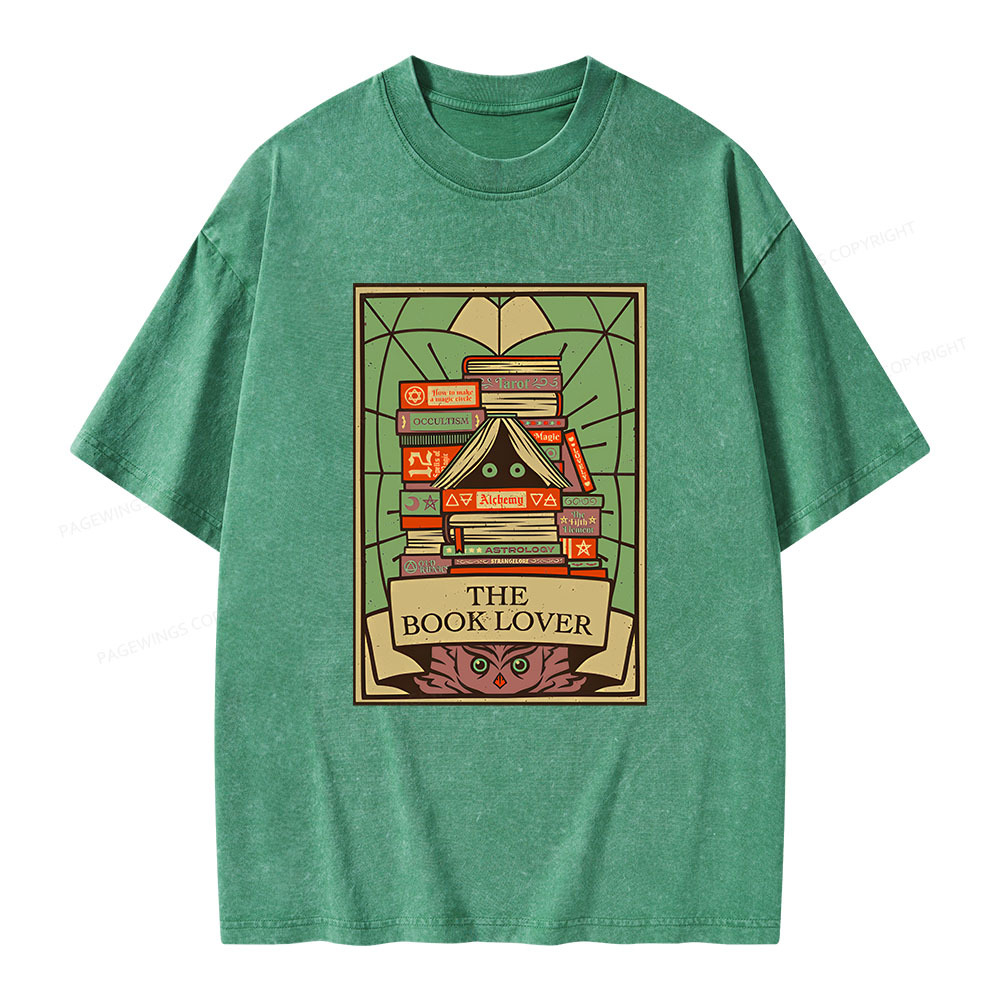 Pagewings The Book Lover Unisex Washed T-shirt