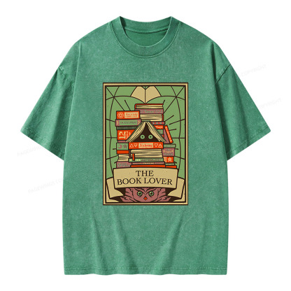 Pagewings The Book Lover Unisex Washed T-shirt