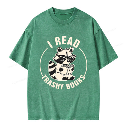 Pagewings I Read Trashy Books Unisex Washed T-shirt