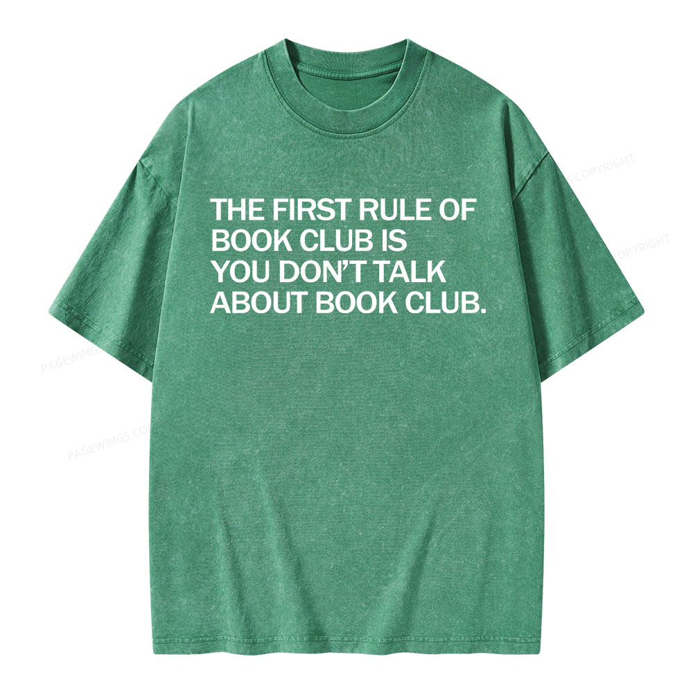 Pagewings Don't Talk About The Book Club Unisex Washed T-shirt
