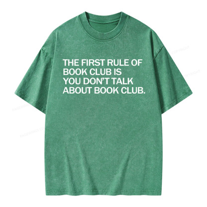 Pagewings Don't Talk About The Book Club Unisex Washed T-shirt